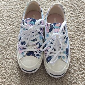 Colorful Floral Kids Sneakers
